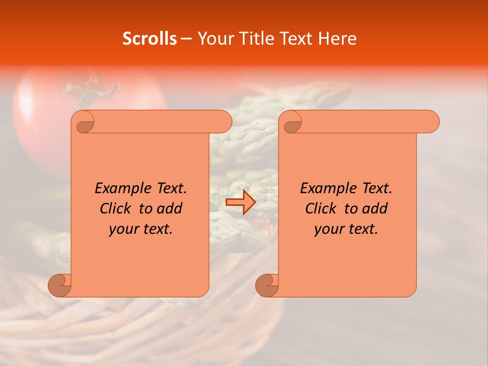 A Basket Filled With Vegetables On Top Of A Wooden Table PowerPoint Template