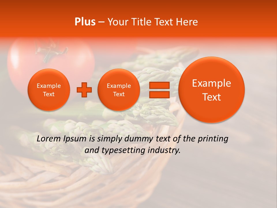 A Basket Filled With Vegetables On Top Of A Wooden Table PowerPoint Template