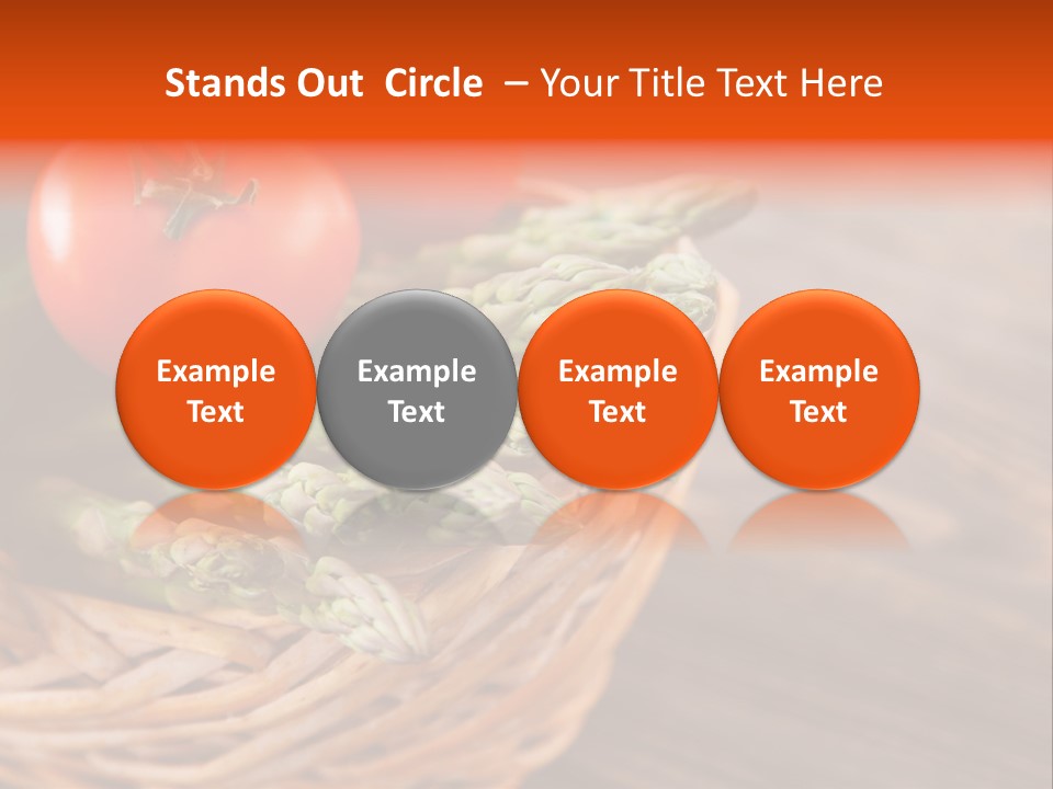 A Basket Filled With Vegetables On Top Of A Wooden Table PowerPoint Template