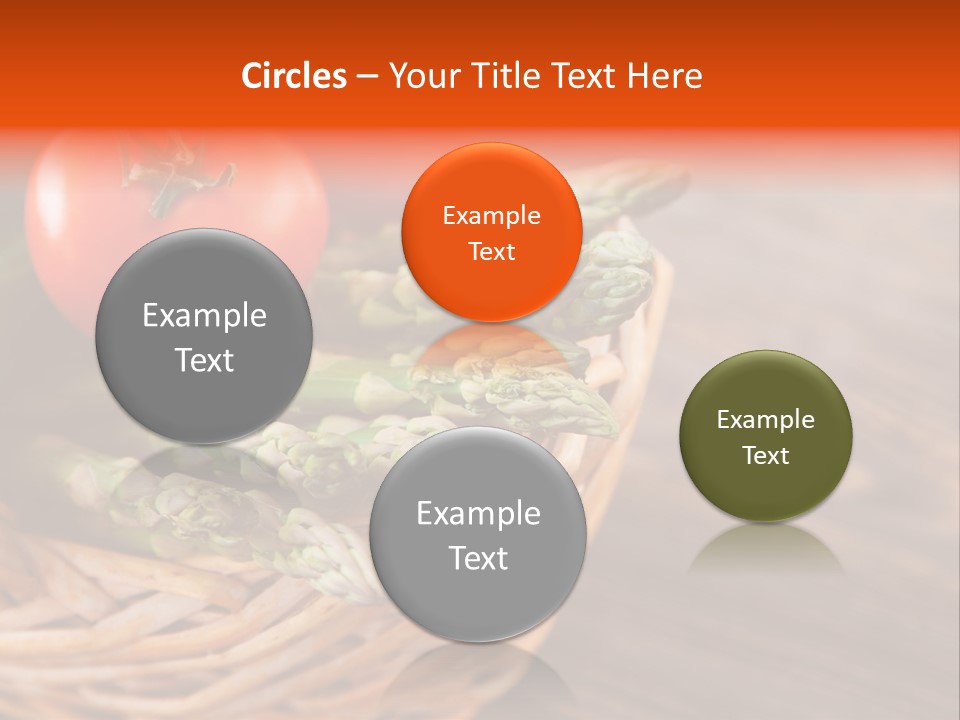 A Basket Filled With Vegetables On Top Of A Wooden Table PowerPoint Template