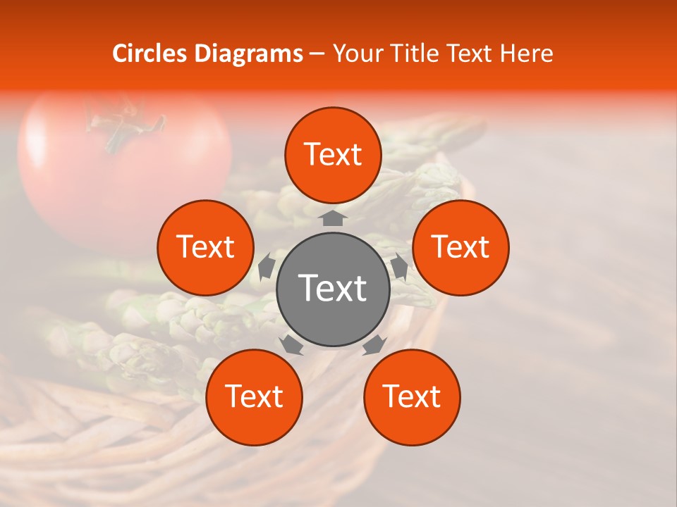 A Basket Filled With Vegetables On Top Of A Wooden Table PowerPoint Template