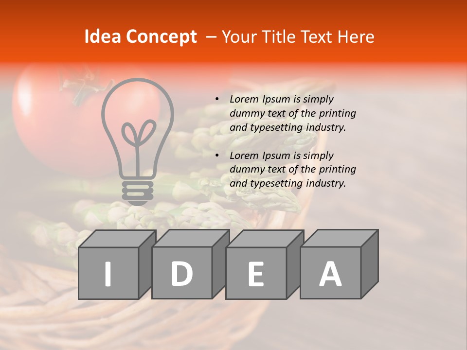 A Basket Filled With Vegetables On Top Of A Wooden Table PowerPoint Template