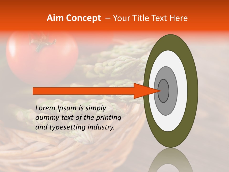 A Basket Filled With Vegetables On Top Of A Wooden Table PowerPoint Template