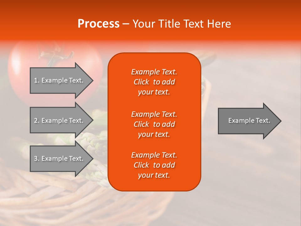 A Basket Filled With Vegetables On Top Of A Wooden Table PowerPoint Template