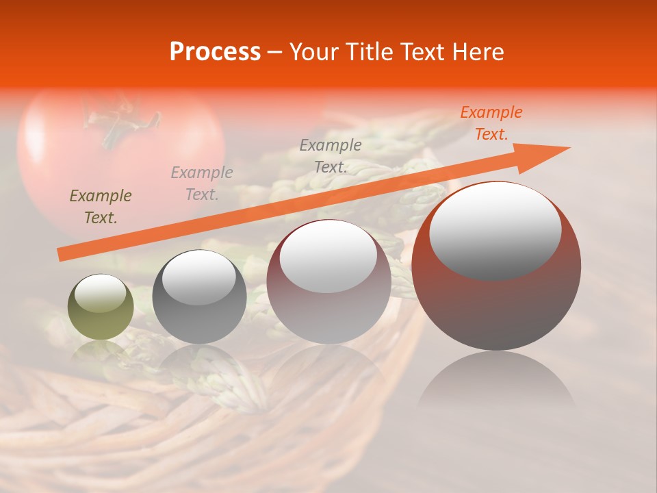 A Basket Filled With Vegetables On Top Of A Wooden Table PowerPoint Template