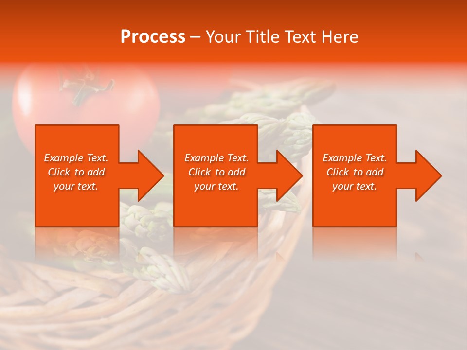 A Basket Filled With Vegetables On Top Of A Wooden Table PowerPoint Template