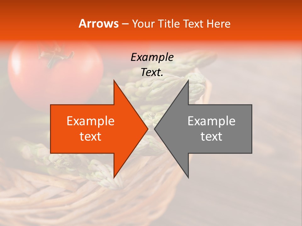 A Basket Filled With Vegetables On Top Of A Wooden Table PowerPoint Template