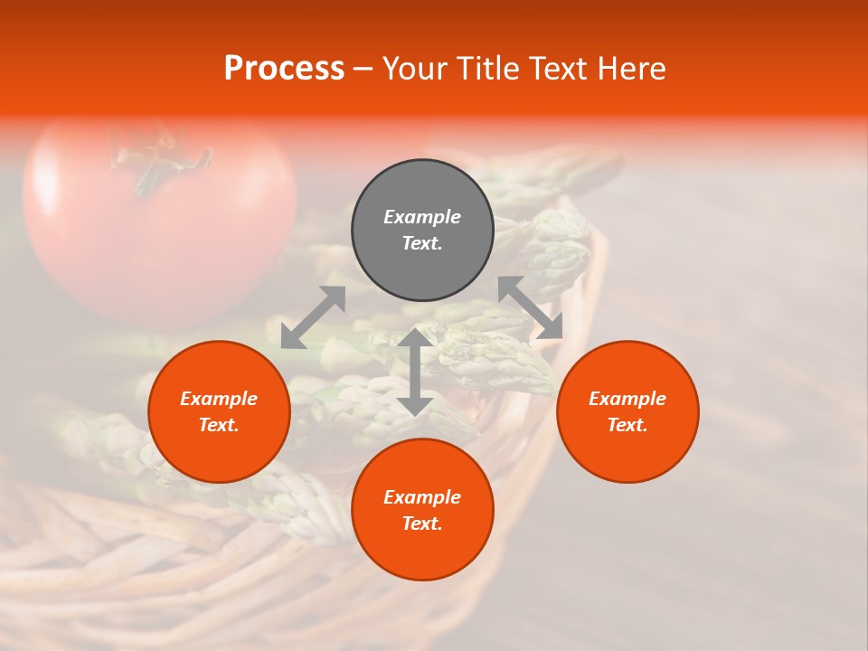 A Basket Filled With Vegetables On Top Of A Wooden Table PowerPoint Template