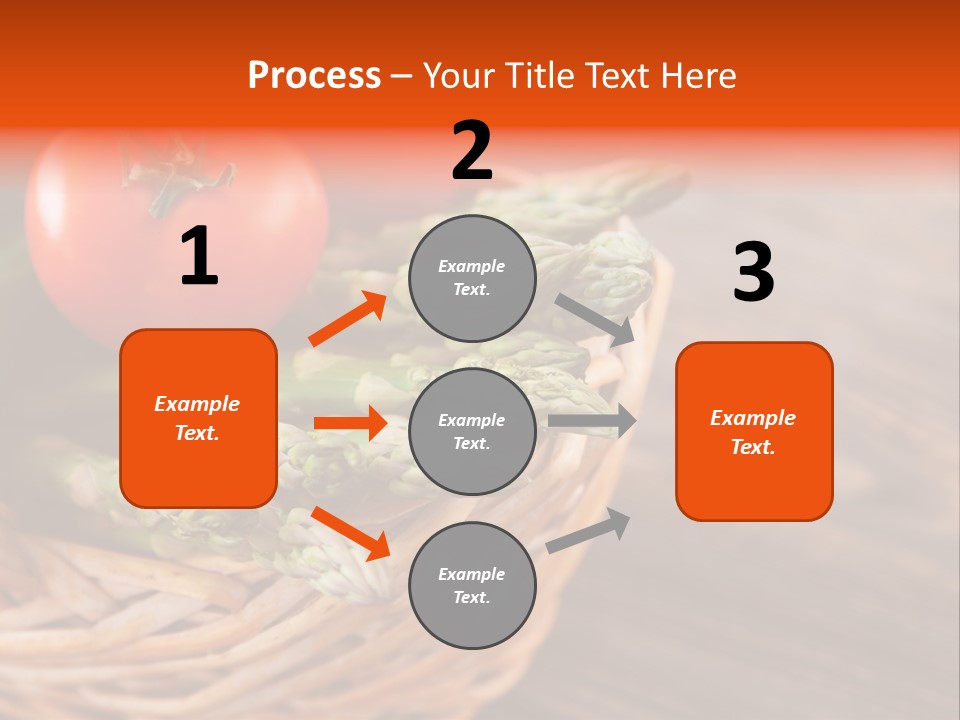 A Basket Filled With Vegetables On Top Of A Wooden Table PowerPoint Template
