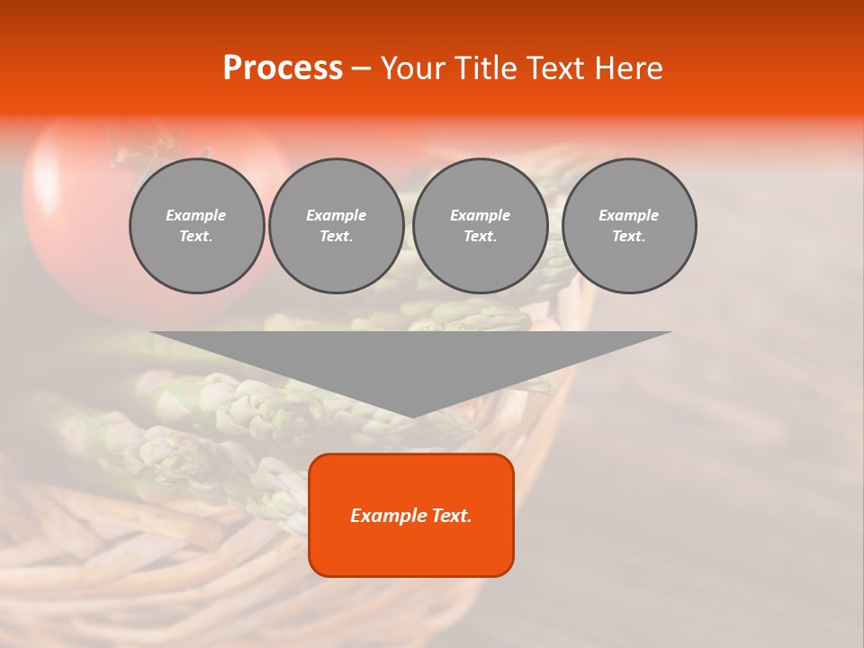 A Basket Filled With Vegetables On Top Of A Wooden Table PowerPoint Template