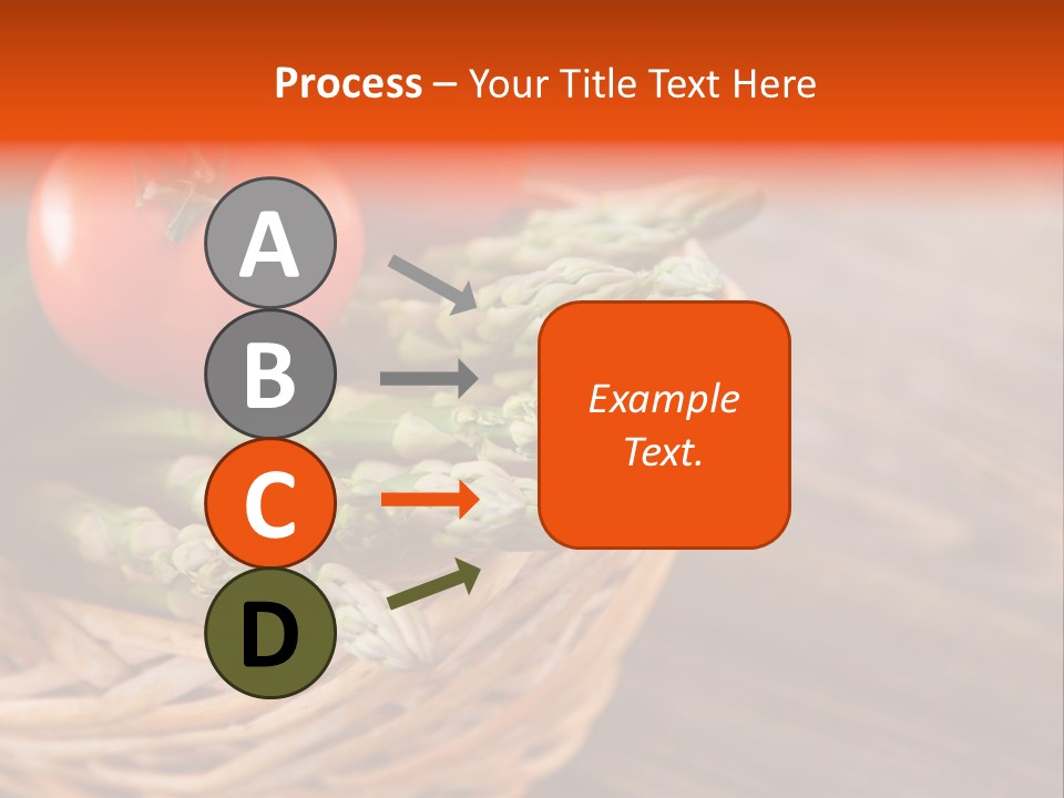 A Basket Filled With Vegetables On Top Of A Wooden Table PowerPoint Template
