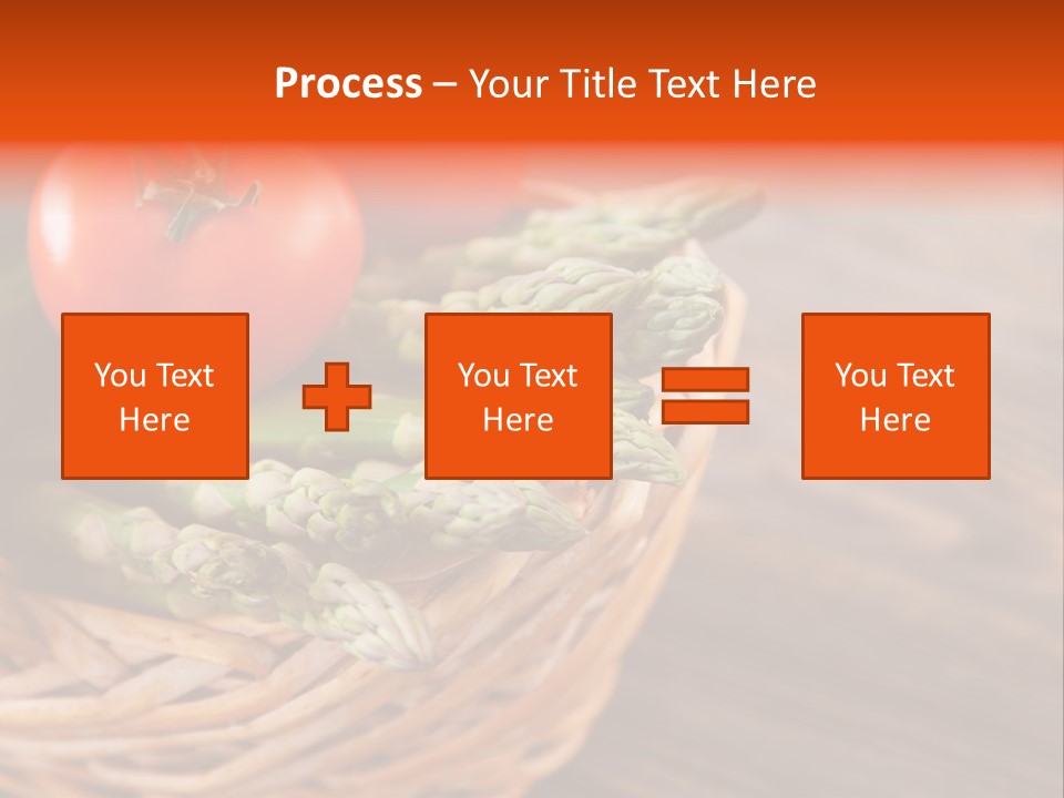 A Basket Filled With Vegetables On Top Of A Wooden Table PowerPoint Template