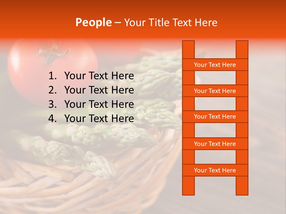 A Basket Filled With Vegetables On Top Of A Wooden Table PowerPoint Template