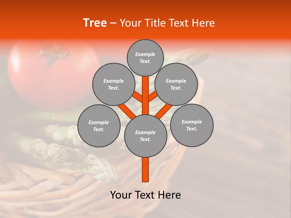 A Basket Filled With Vegetables On Top Of A Wooden Table PowerPoint Template