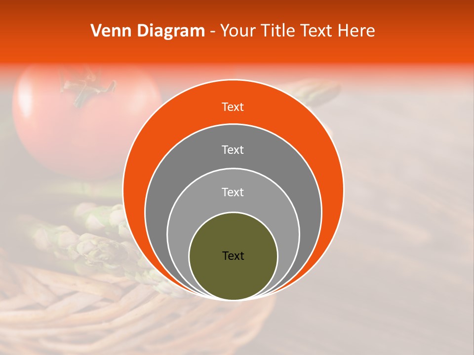 A Basket Filled With Vegetables On Top Of A Wooden Table PowerPoint Template