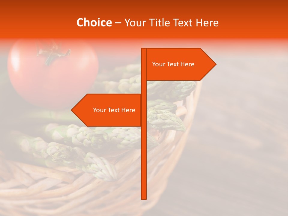 A Basket Filled With Vegetables On Top Of A Wooden Table PowerPoint Template