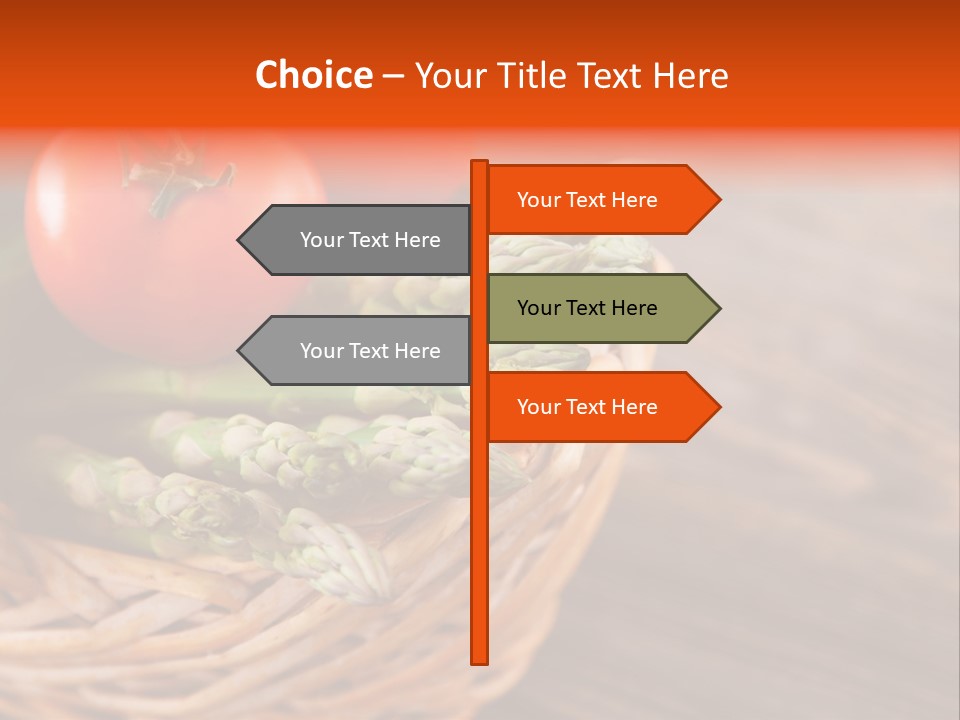 A Basket Filled With Vegetables On Top Of A Wooden Table PowerPoint Template