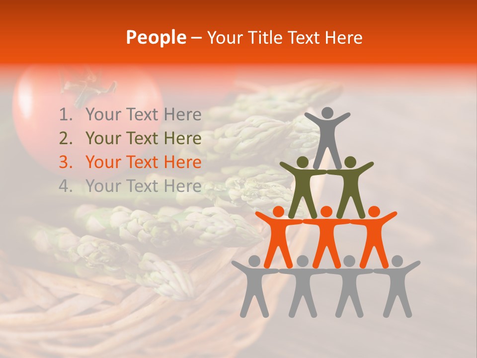 A Basket Filled With Vegetables On Top Of A Wooden Table PowerPoint Template
