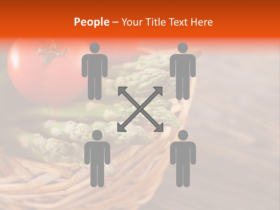 A Basket Filled With Vegetables On Top Of A Wooden Table PowerPoint Template