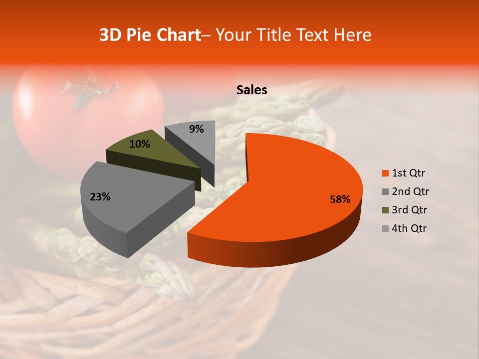 A Basket Filled With Vegetables On Top Of A Wooden Table PowerPoint Template