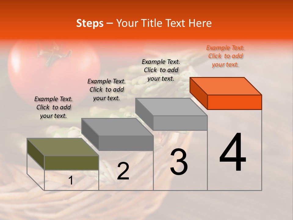 A Basket Filled With Vegetables On Top Of A Wooden Table PowerPoint Template