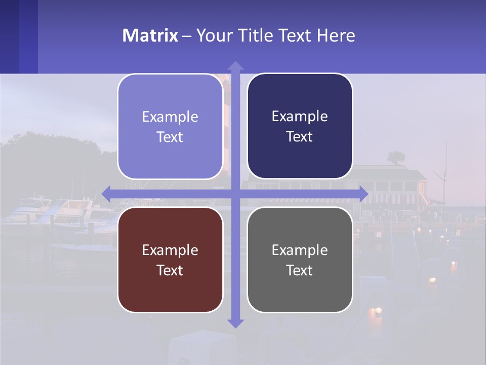 A Red And White Light House Sitting On Top Of A Body Of Water PowerPoint Template