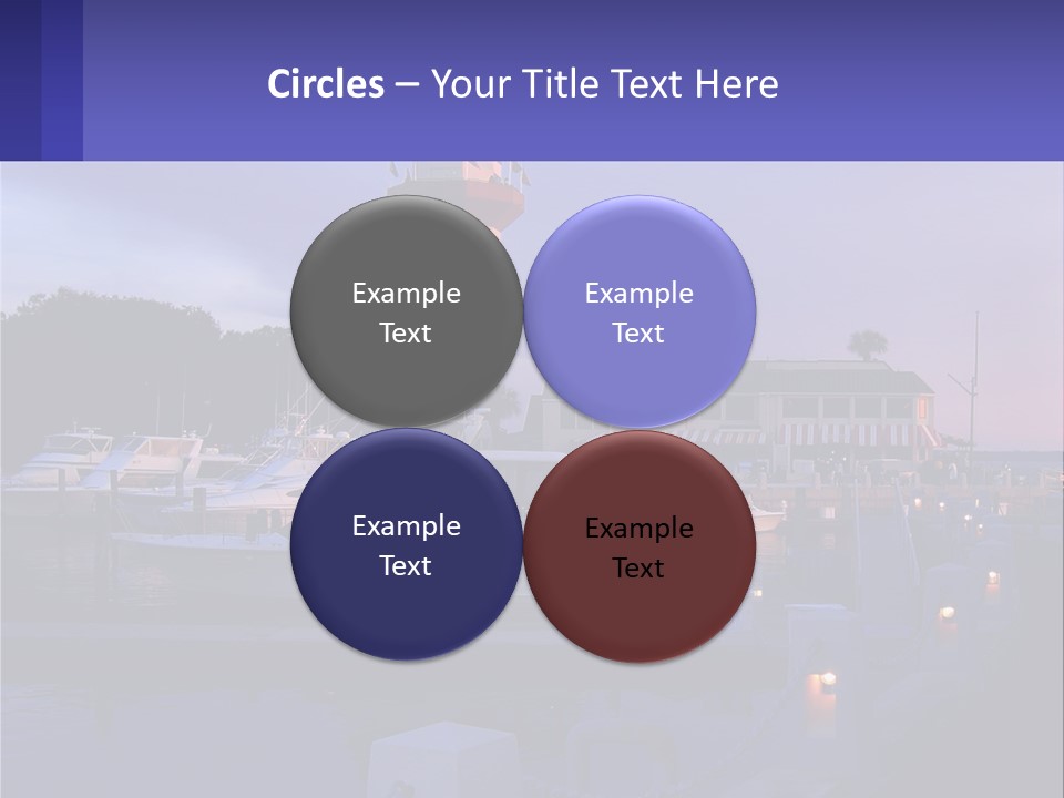 A Red And White Light House Sitting On Top Of A Body Of Water PowerPoint Template