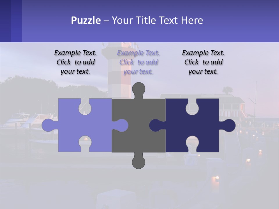 A Red And White Light House Sitting On Top Of A Body Of Water PowerPoint Template