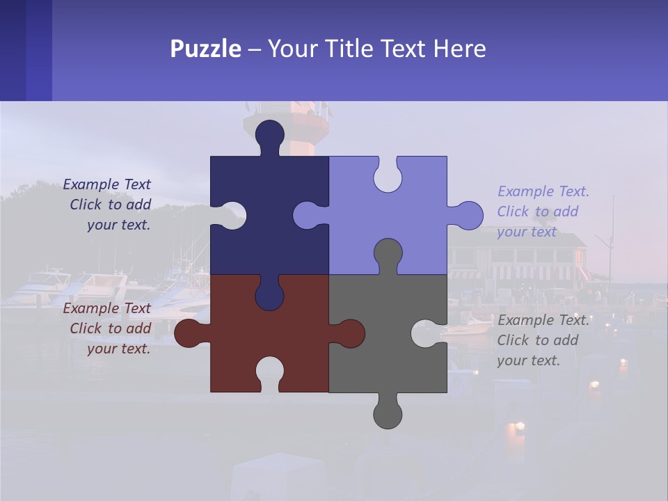 A Red And White Light House Sitting On Top Of A Body Of Water PowerPoint Template