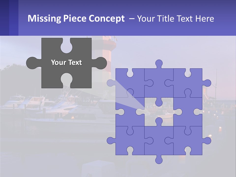 A Red And White Light House Sitting On Top Of A Body Of Water PowerPoint Template