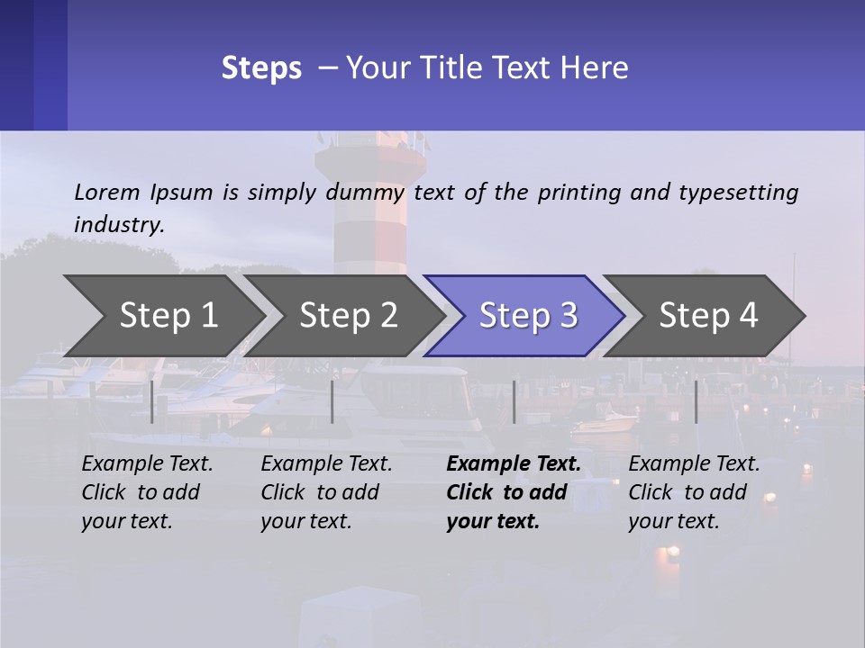 A Red And White Light House Sitting On Top Of A Body Of Water PowerPoint Template