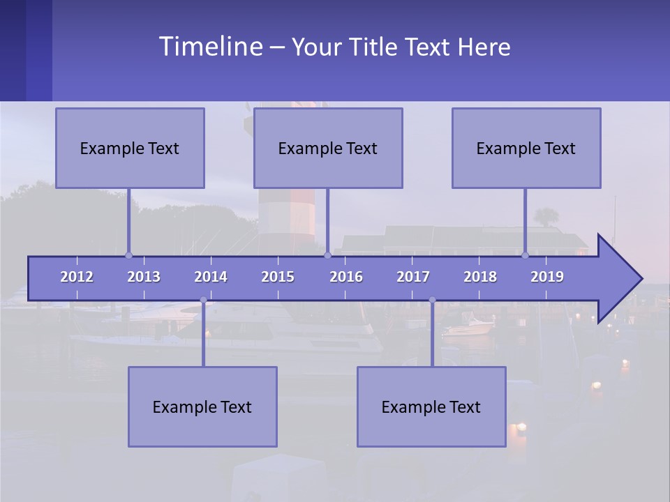 A Red And White Light House Sitting On Top Of A Body Of Water PowerPoint Template