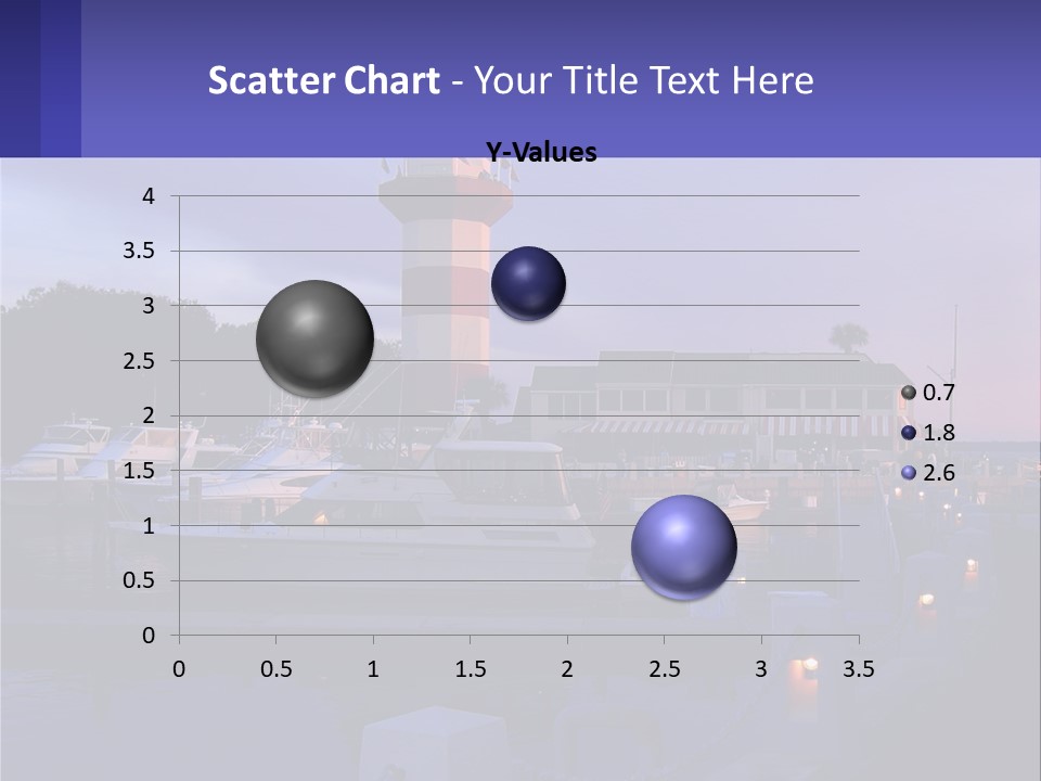 A Red And White Light House Sitting On Top Of A Body Of Water PowerPoint Template