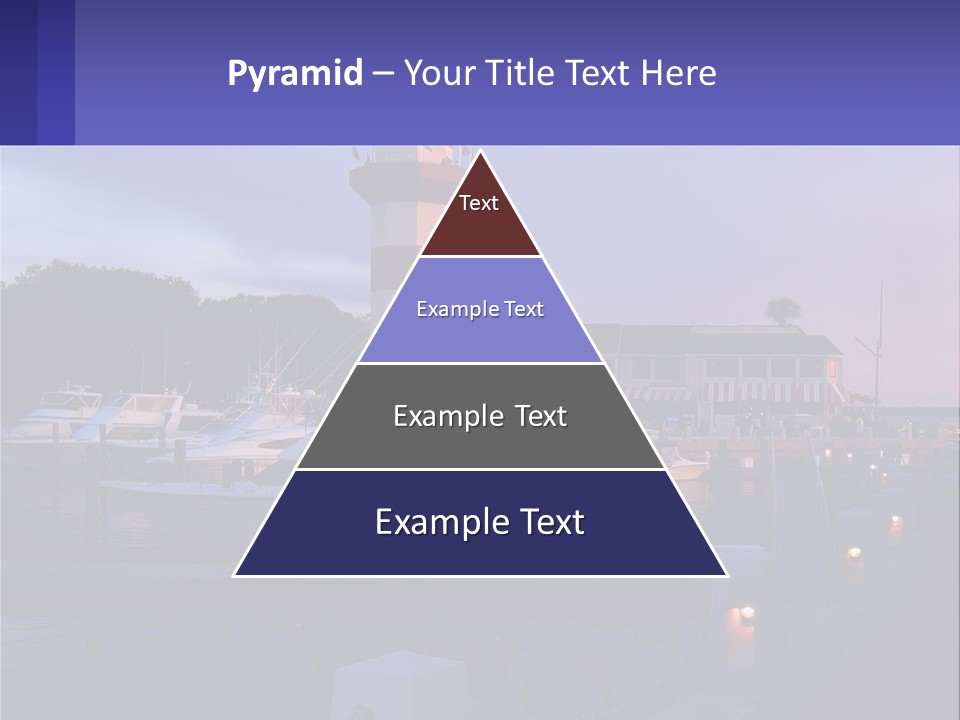 A Red And White Light House Sitting On Top Of A Body Of Water PowerPoint Template