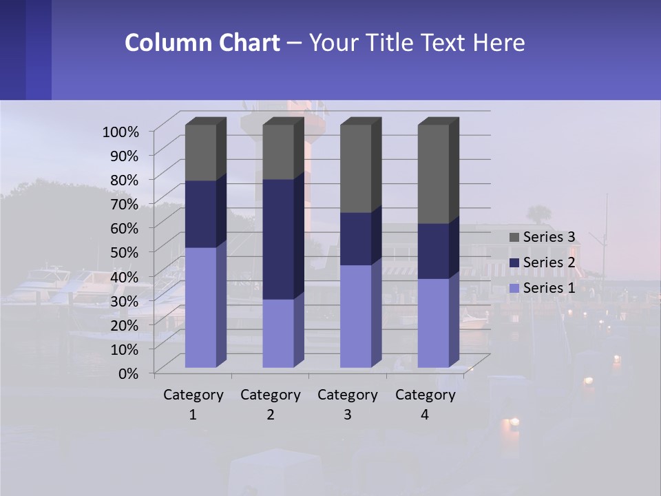 A Red And White Light House Sitting On Top Of A Body Of Water PowerPoint Template