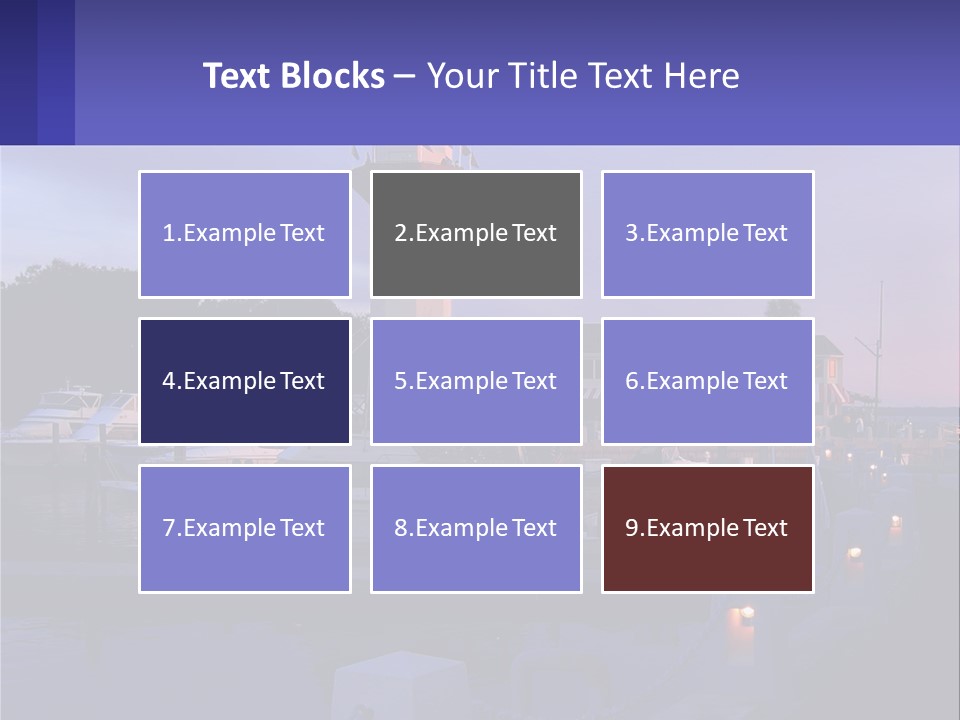 A Red And White Light House Sitting On Top Of A Body Of Water PowerPoint Template