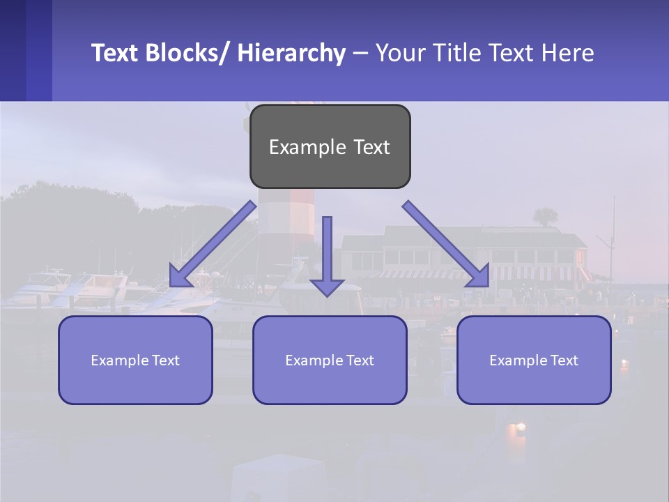 A Red And White Light House Sitting On Top Of A Body Of Water PowerPoint Template