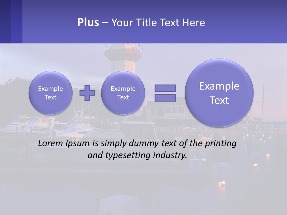 A Red And White Light House Sitting On Top Of A Body Of Water PowerPoint Template