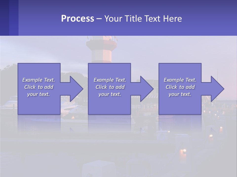 A Red And White Light House Sitting On Top Of A Body Of Water PowerPoint Template