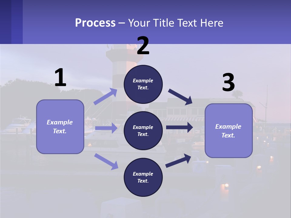 A Red And White Light House Sitting On Top Of A Body Of Water PowerPoint Template