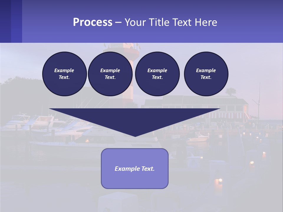 A Red And White Light House Sitting On Top Of A Body Of Water PowerPoint Template