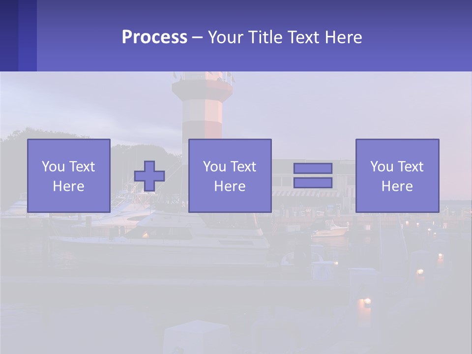 A Red And White Light House Sitting On Top Of A Body Of Water PowerPoint Template
