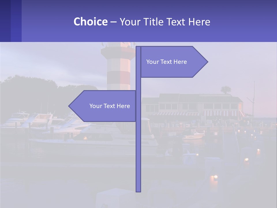 A Red And White Light House Sitting On Top Of A Body Of Water PowerPoint Template