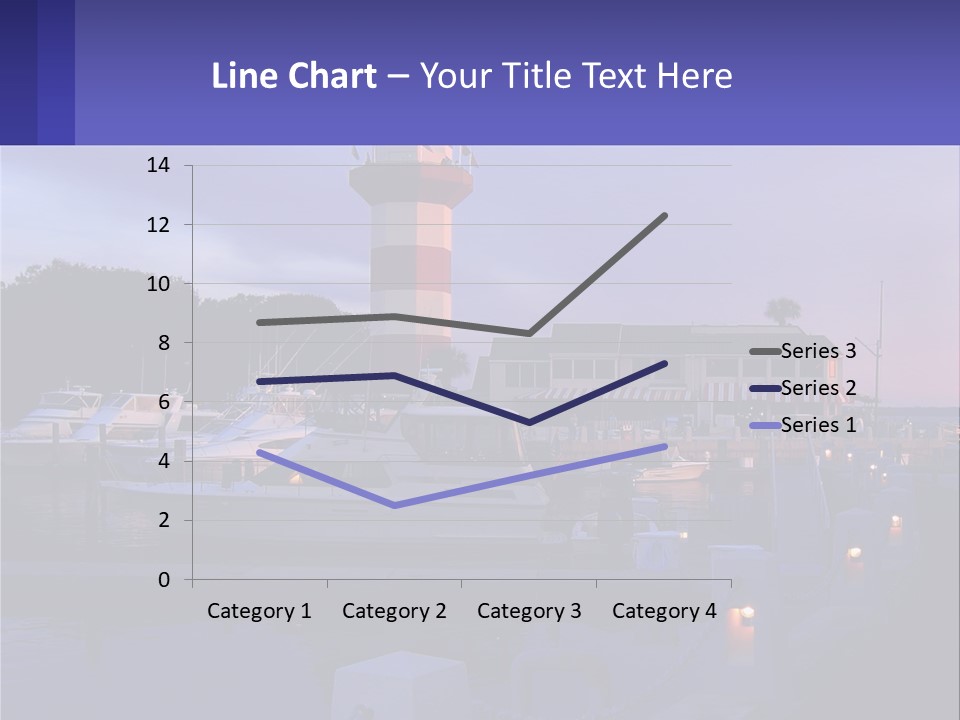 A Red And White Light House Sitting On Top Of A Body Of Water PowerPoint Template