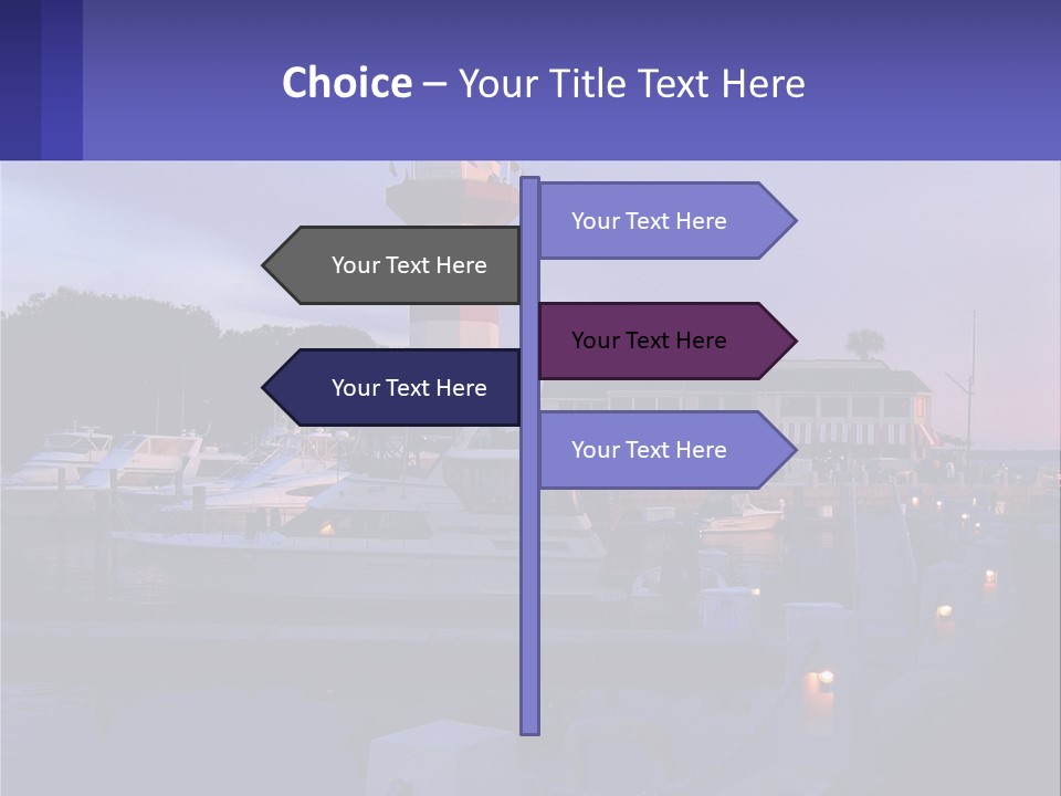 A Red And White Light House Sitting On Top Of A Body Of Water PowerPoint Template