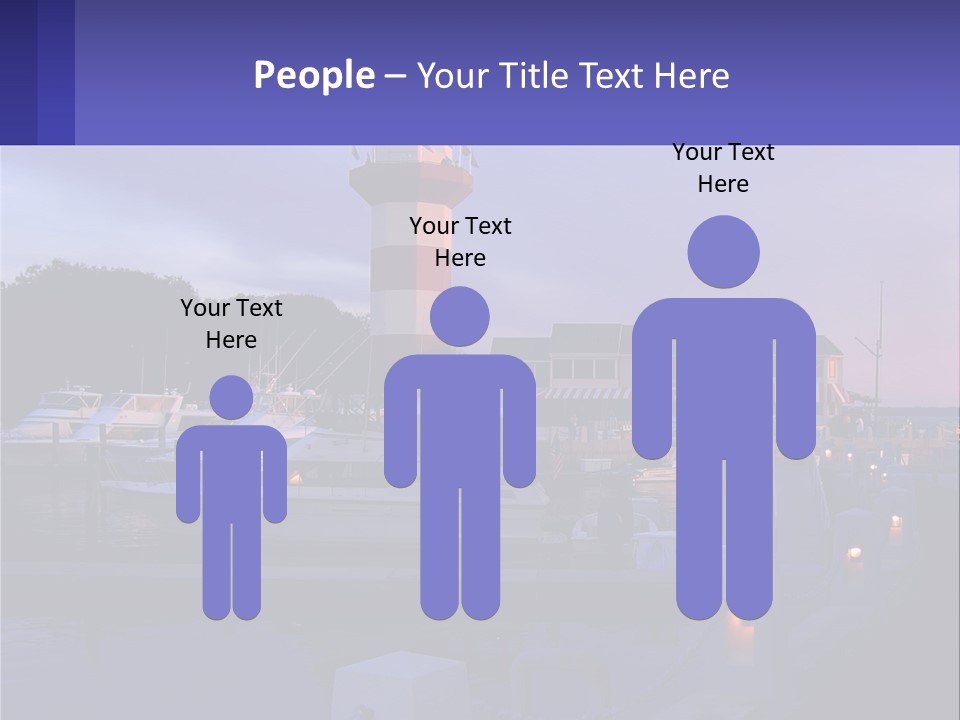 A Red And White Light House Sitting On Top Of A Body Of Water PowerPoint Template