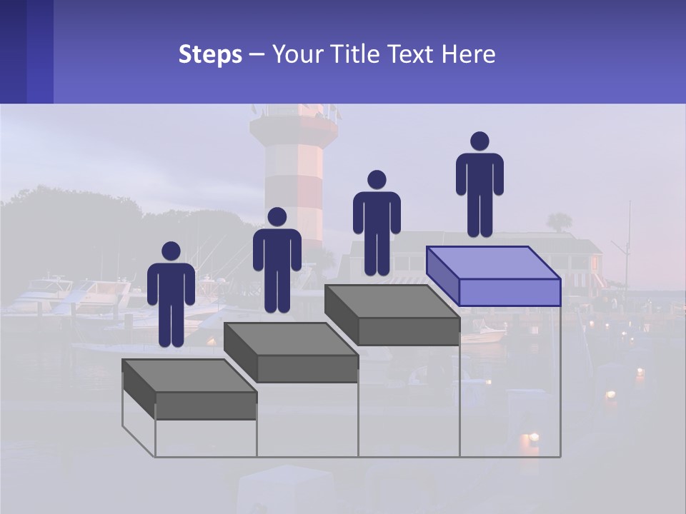 A Red And White Light House Sitting On Top Of A Body Of Water PowerPoint Template