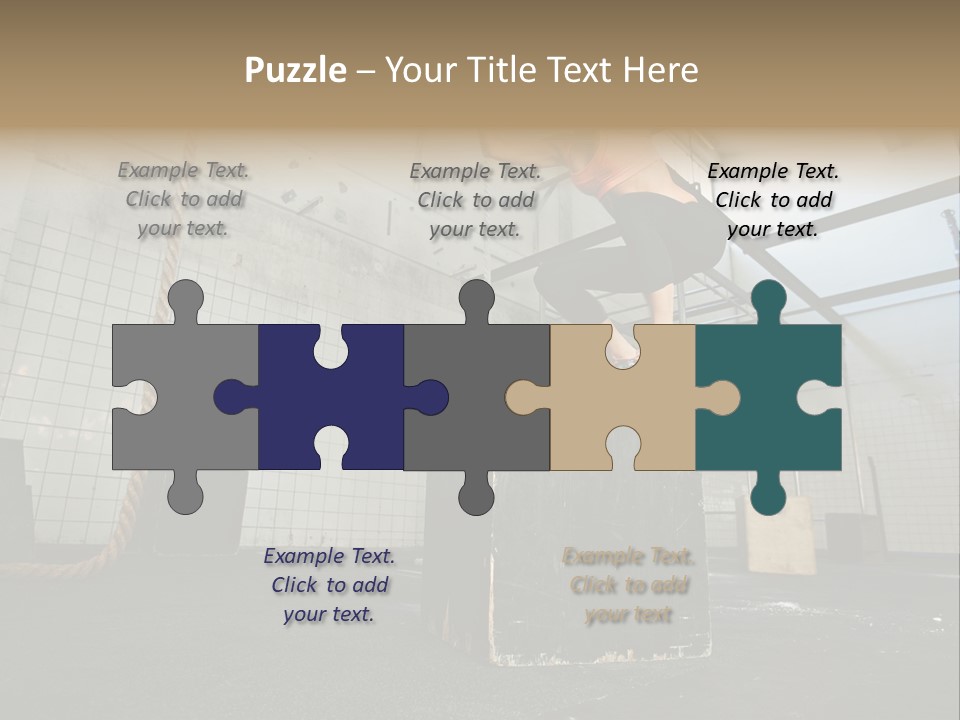 A Woman Performing A Trick On A Skateboard PowerPoint Template