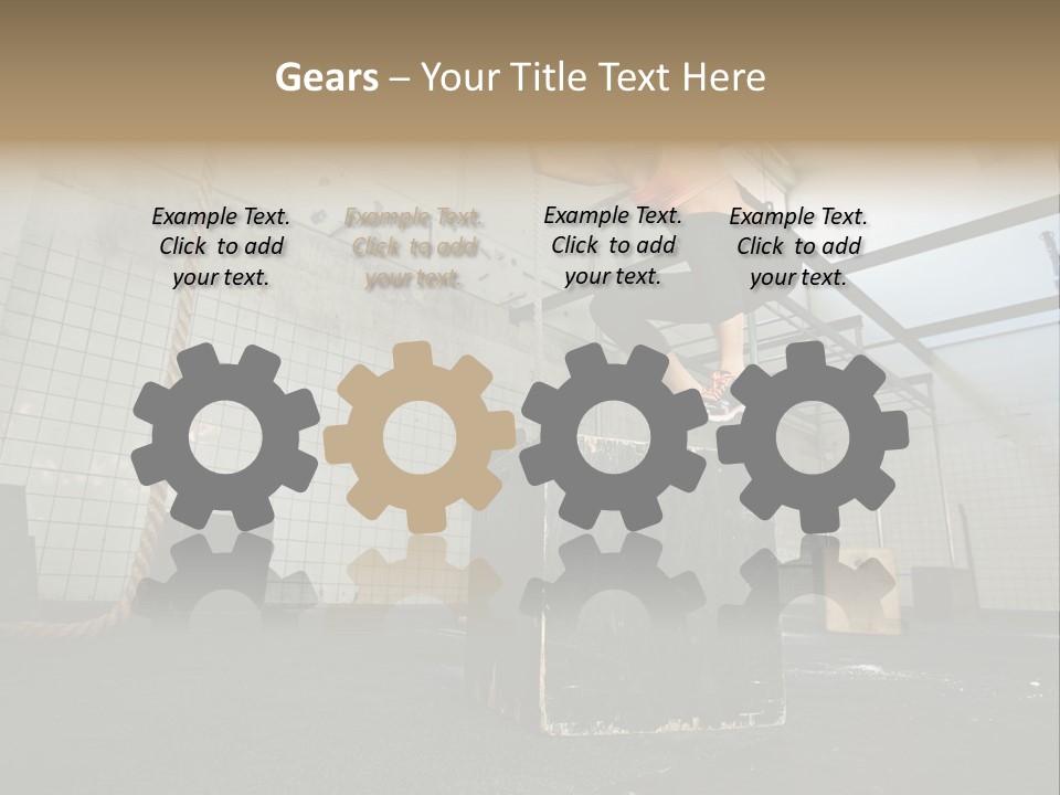 A Woman Performing A Trick On A Skateboard PowerPoint Template