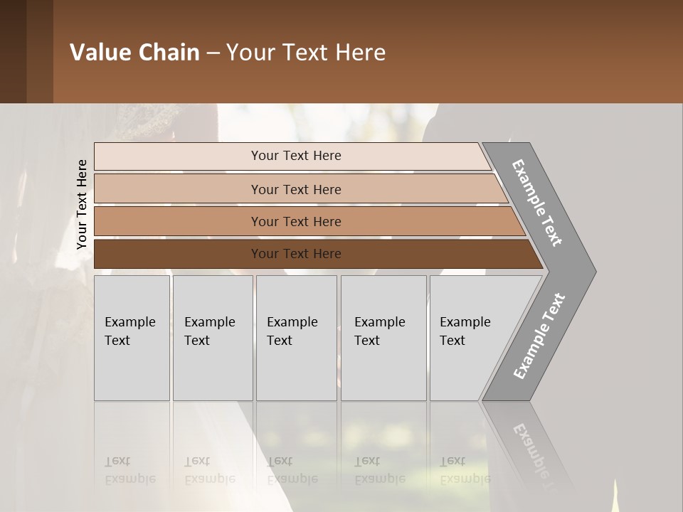 A Bride And Groom Holding Hands In A Park PowerPoint Template
